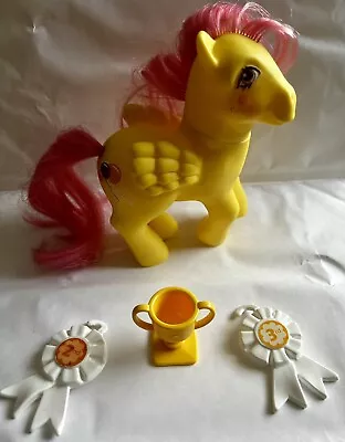 Buy My Little Pony Floater Magic Message G1 Yellow Balloons 1985 • 15£
