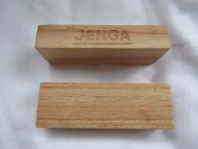 Buy Mb/hasbro Jenga Spare/replacement 2 X Wood Blocks • 1.25£