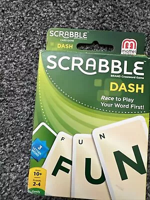 Buy New Scrabble Dash By Mattel Travel Card Game • 5£