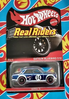 Buy Hot Wheels Rare Datsun Bluebird 510 Real Riders Series 14 No Super Treasure Hunt • 20£