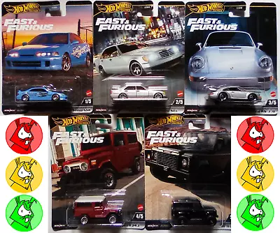 Buy Fast And Furious - Assorted Range - Pick And Choose - Hot Wheels Diecast 1:64 • 3.50£