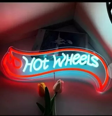 Buy Hot Wheels LED Illuminated Display Sign HotWheels Kids Bedroom HotWheels Display • 39.95£