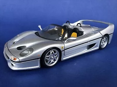 Buy 1:18 Cars Hotwheels Ferrari F50 Silver Diecast RARE Good Cond No Box • 40£