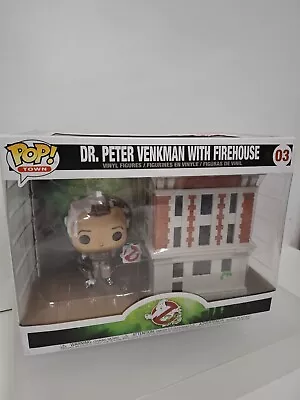 Buy Ghostbusters 35th Anniversary Dr Peter Venkman & Firehouse Funko Pop! Figure #03 • 19.99£