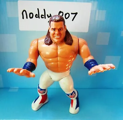 Buy Vintage Hasbro WWF Wrestling Toy Action Figure 1991 British Bulldog • 3.50£