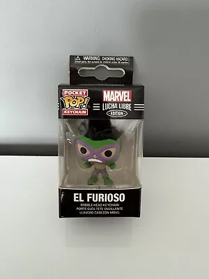 Buy Marvel:lucha Libre - El Furioso Pocket Funko Pop! Keychain • 8£