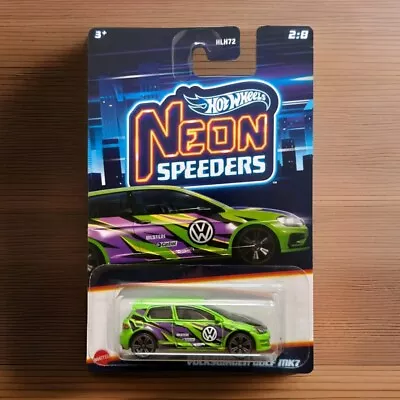 Buy New! Mattel - Hot Wheels - Neon Speeders 2022 - Volkswagen Golf Mk7 - #2/8 • 5.99£