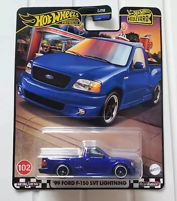 Buy Hot Wheels Premium - 2024 Boulevard #102 1999 Ford F-150 Svt Lightning • 7.20£