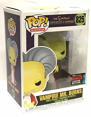 Buy The Simpsons Vampire Mr. 2019 Burns NYCC POP! Television #825 Figure Funko B-WARE • 42.42£