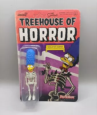 Buy Super7 ReAction | The Simpsons Treehouse Of Horror | Skeleton Marge Figure • 19.95£