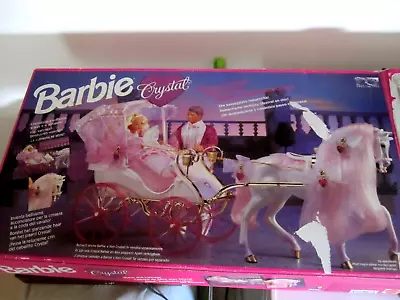 Buy Vintage 1992 Barbie Crystal Horse And Carriage Playset Mattel • 59.99£