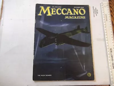 Buy Prewar Meccano Magazine - December 1940 -good Condition For Year - Read Below • 4.99£