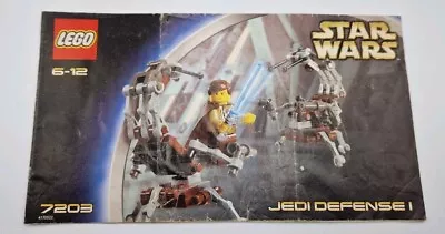 Buy Lego 7203 Star Wars Jedi Defense - Instruction Book Only • 3.99£