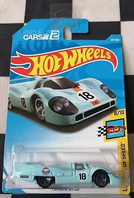 Buy 2018 Hot Wheels Porsche 917 LH Legends Of Speed Gulf Long Card 124/365 #8/10 • 8.95£