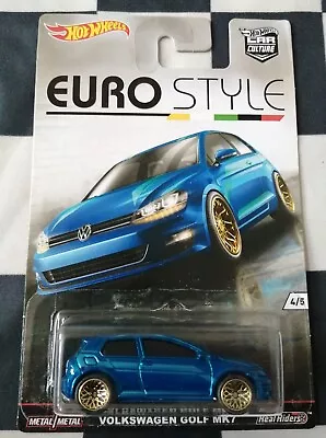 Buy Hot Wheels Premium Car Culture Euro Style Volkswagen Golf MK7 #4/5 Real Riders  • 29.95£