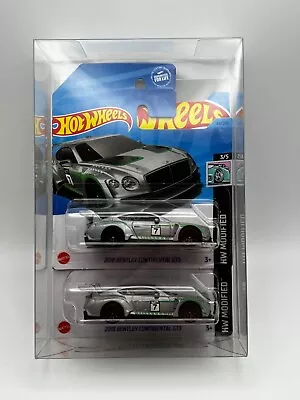 Buy Hot Wheels Bentley Continental GT3 - Long And Short Card Combo With Protector! • 8£
