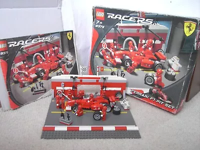 Buy LEGO Racers: Ferrari F1 Pit Stop Set 8375. 100% COMPLETE + INSTRUCTIONS + BOX. • 84.99£