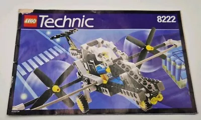 Buy Lego Technic Set No 8222 VTOL Instruction Booklet Only • 3.99£