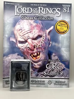 Buy Eaglemoss Lord Of The Rings Chess Collection Orc Soldier Issue 81 With Magazine • 20£