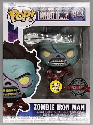 Buy Funko POP #944 Zombie Iron Man Glow - Marvel What If...? With POP Protector • 21.99£