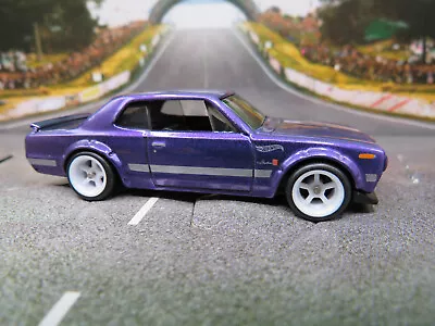 Buy Hot Wheels Nissan Skyline H/T 2000GT-X Purple CUSTOM REAL RIDERS RUBBER TYRES • 4.99£