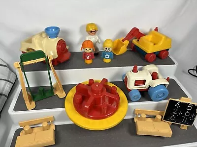 Buy Vintage Fisher Price Matchbox Little People Figures Bundle Vehicles 1970s • 14.99£