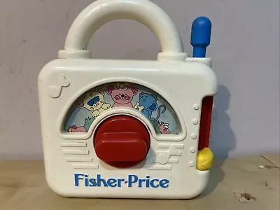 Buy Vintage 1992 Fisher Price Three Blind Mice Music White Pocket Radio Toy Box • 8.95£