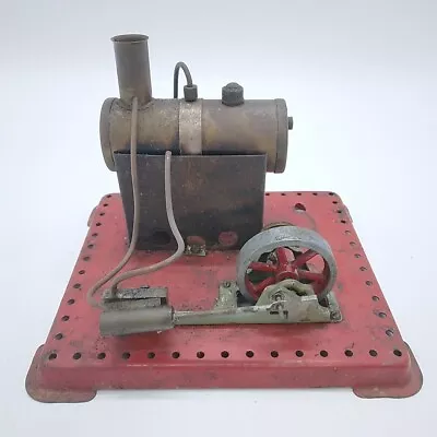 Buy Static Miniature Steam Engine On Metal Base - Untested/For Spares/Repairs #153 • 19.99£