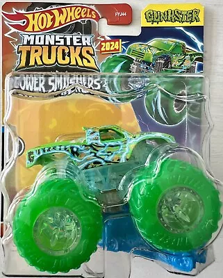 Buy Hot Wheels Monster Trucks Gunkster Rare Neon Power Smashers 1:64 New And Sealed • 11.86£