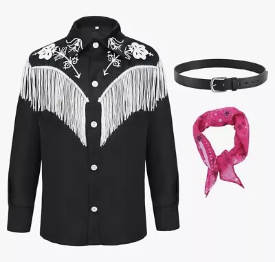 Buy Ken (Barbie) Cowboy Fancy Dress. Sizes From S - XL. Shirt/Belt/Neckerchief • 13.95£