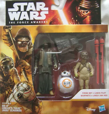 Buy Star Wars EP7 Force Awakens Figure Set, BB-8, Unkar's Thug & Jakku Scavenger • 12£