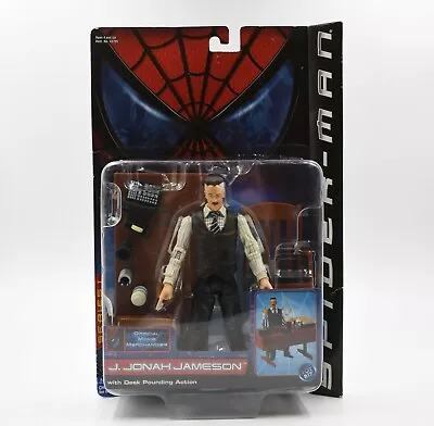 Buy Spider-Man The Movie (2002) J.Jonah Jameson With Desk Pounding Action Figure • 64.99£
