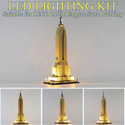 Buy LED Light Kit For LEGOs Architecture Empire State Building Compatible With 21046 • 19.18£