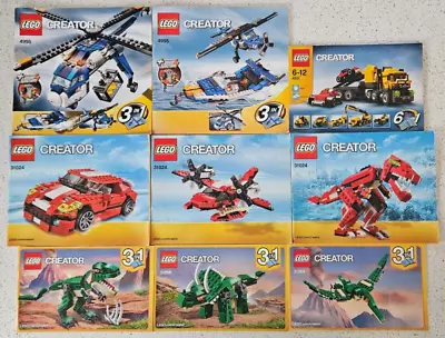 Buy 4X LEGO CREATOR Instruction Manuals Bundle. Job Lot 4995, 4891, 31024, 31058 • 1.99£