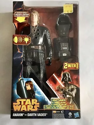 Buy Hasbro Star Wars Anakin Skywalker To Darth Vader 2 In 1 Figures 2013 BOXED NEW • 18£
