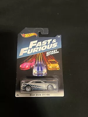 Buy 2016! Hot Wheels 2 Fast 2 Furious F&F2 Fast And Furious Nissan Skyline R34 GT-R  • 25£