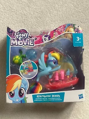Buy NIB G4 My Little Pony The Movie Rainbow Dash G4 Undersea Sport Sea Pony Rare • 20£