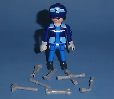 Buy Playmobil  Mechanic & Tools  Series 18 Female Figure  70370 For Garage / House • 2.75£