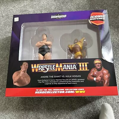 Buy WWE Wrestlemania III Iconic Match Andre The Giant Vs Hulk Hogan • 7.99£