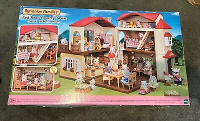 Buy Sylvanian Families Red Roof Country Home Gift Set-Secret Attic Playroom • 71.99£