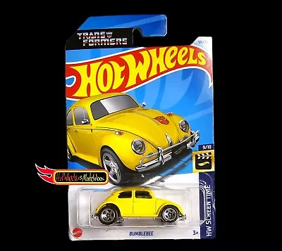 Buy Hot Wheels BUMBLEBEE VW BEETLE TRANSFORMERS HW SCREEN TIME K CASE 2024 • 10£