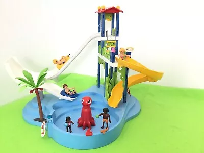 Buy Playmobil Leisure Aquapark Swimming Pool With Slides 6669 With Extras • 0.99£