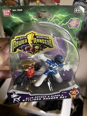 Buy Power Rangers Blue Ranger & Alpha 5 Bandai Mighty Morphin Stylised Ranger Set • 4£