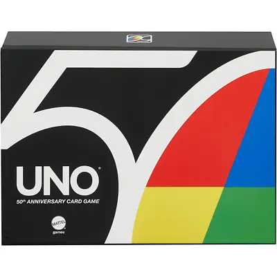 Buy Uno Mattel Games Premium Version 50th Anniversary Card Game • 15.99£