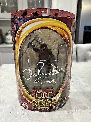 Buy Gimli Lord Of The Rings Toybiz Australian Two Towers Figure Signed • 600£