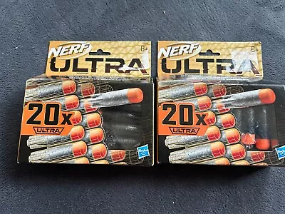 Buy 2x Nerf Ultra Gun Blaster 20-Darts Refill Pack (New In Box) Free P+P • 11.99£