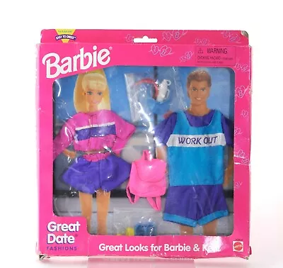 Buy Mattel-Barbie Great Date Fashions Ken & Barbie Activewear Doll Clothes • 32.99£