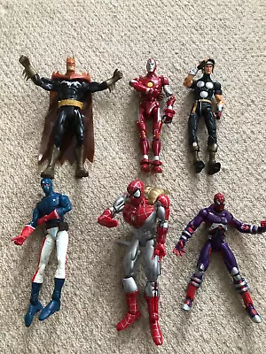Buy Marvel Toybiz Figures Bundle Etc Captain America IronMan Spiderman Batman  • 22.99£
