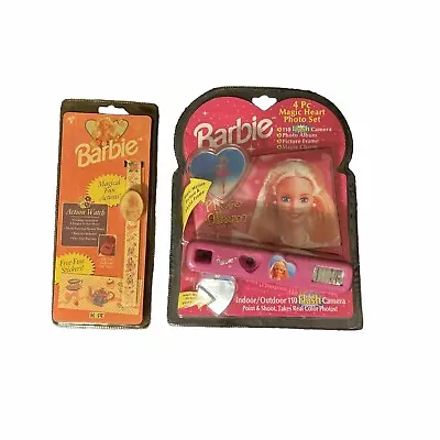 Buy Barbie Doll Vintage Camera 4 Pc Magic Heart Photo Set  1995 Mattel Plus Watch • 13.93£