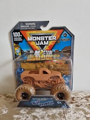 Buy Monster Jam Mystery Mudders Monster Truck - Blue Thunder - True Metal 1/64 Scale • 10£